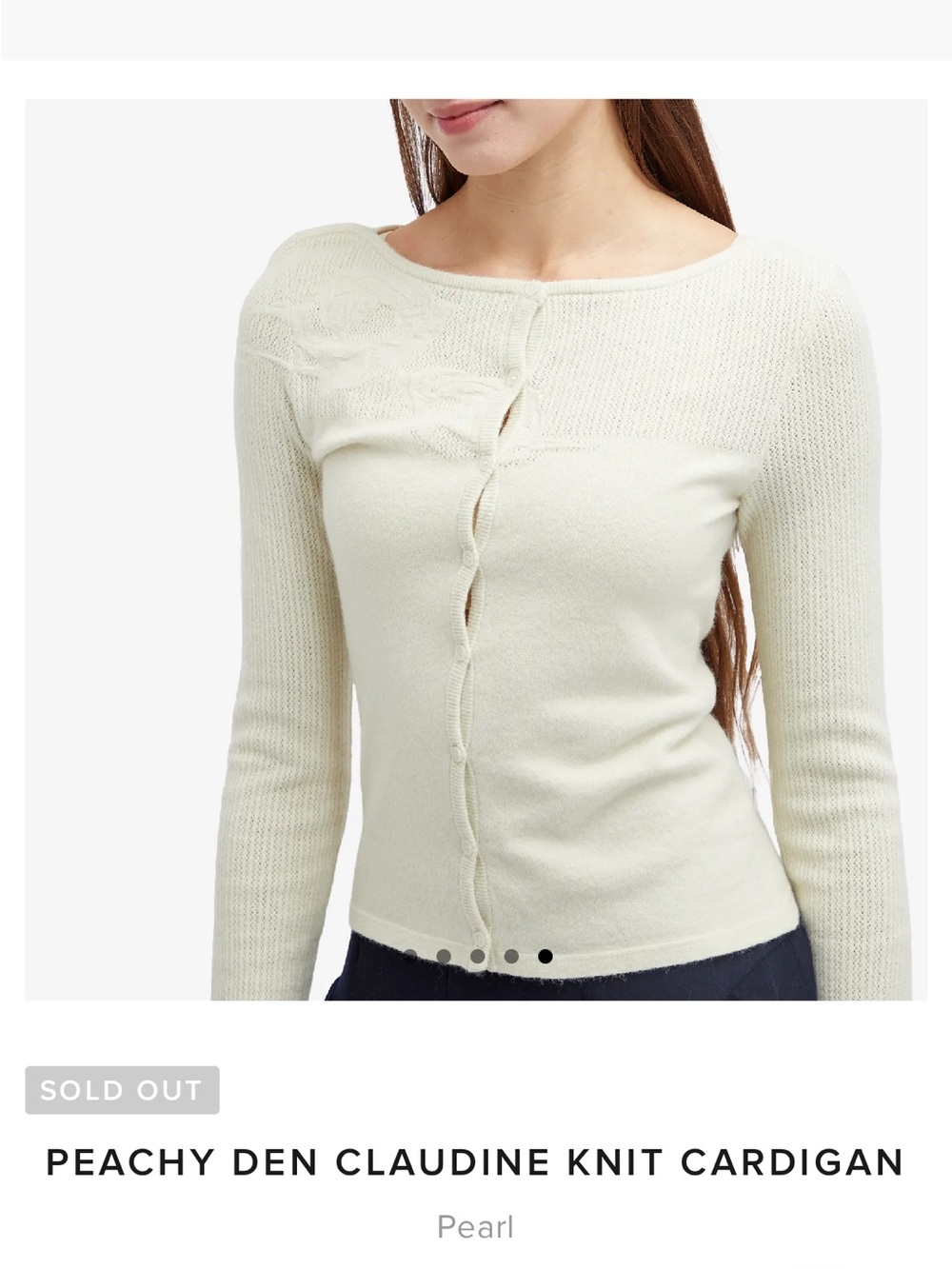 Peachy Den Claudine Knit Cardigan